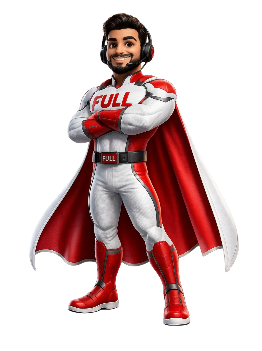 Super Full — mascote Full Outsourcing